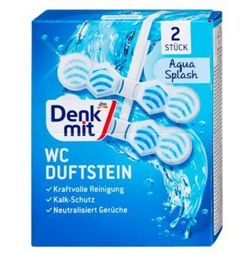 Підвісний блок для унітазу Denkmit WC Duftstein WC-Stein Aqua Splash Океан 2шт 123456734567 фото