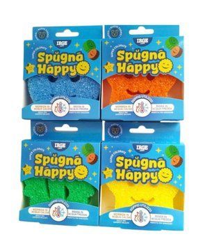 Губка кухонна для чищення Irge Smile Scrub 10х10х3 см 454422 фото