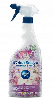 Універсальний засіб для чищення туалету і ванної кімнати Ambi Pur WC Botanical Fragrances Білі квіти, 750 мл  193 фото