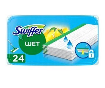Змінні вологі серветки для швабри Swiffer wet, 24 шт з ароматом цитрус 1115 фото