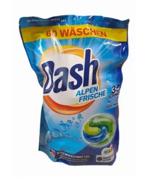Капсули для прання Dash 3 в 1 Alpen Frische для всіх типів тканин, 60 шт  020 фото