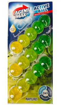 Туалетний блок AGENT MAX ACTIVE BALL NATURE 3x35г 149 фото