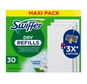 Змінні сухі серветки для швабри Swiffer dry + ароматизовані, 30 шт 1122 фото