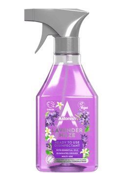 Багатофункціональний миючий та дезінфікуючий засіб Astonish Lavender Disinfectant Лавандова вуаль, без хлору 550 мл 45434343 фото