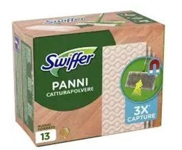 СУХІ ЗМІННІ СЕРВЕТКИ дЛЯ ШВАБРИ (ДЕРЕВО ТАПАРКЕТ) SWIFFER PANNI CATTURAP LEGNO 21Х2бСМ 13 WT. 1124 фото
