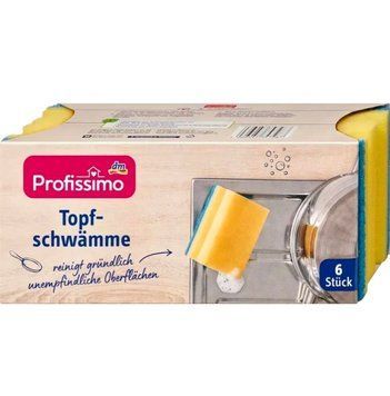 Губки для миття посуду  Profissimo Topfreiniger, 6 шт 123456765435 фото