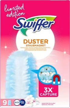 Swiffer Duster Pink Змінні насадки 9 шт для щітки - магніта Swiffer для збору пилу. Насадки до піпідастра 1126 фото