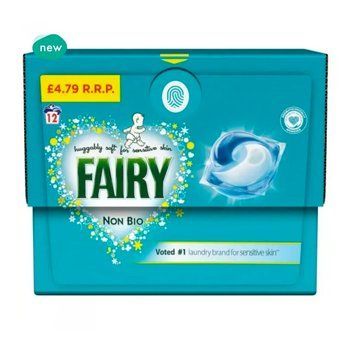 Капсули для прання дитячої білизни Fairy Non-Bio для всіх типів тканин, 12 шт 67653333 фото