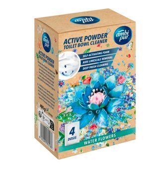 Туалетний порошок Ambi Pur Active Clean Water Flowers, 4x100 г 0122133 фото