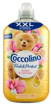 Кондиціонер для прання концентрат COCCOLINO Ammorbidente Concentrato Fresh & Protect Sandalo & Caprifoglio 76 прань, 1750 мл 22333332 фото