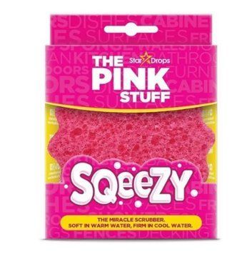 Губка для прибирання The Pink Stuff Sqeezy Miracle Scrubber, 1 шт 54446 фото