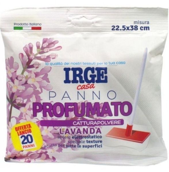Сухі серветки для прибирання IRGE Lavanda 22.5*38 см 20 шт 1134 фото