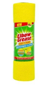 Серветки-мікрофібра в рулоні Elbow Grease жовті 10 шт 112211 фото
