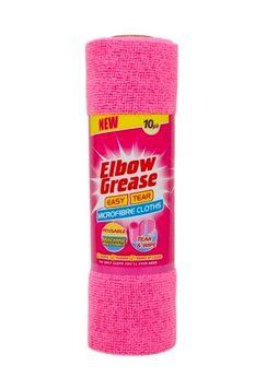 Серветки-мікрофібри в рулоні Elbow Grease рожеві, 10 шт. 12212222 фото