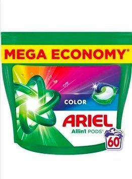 Капсули для прання ARIEL All-in-1 Pods для кольорових речей, 60 циклів прання, 60 шт 432843 фото