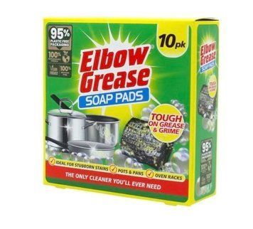 Губка металева Elbow Grease із мильним розчином для миття посуду 10 шт. 22212111 фото