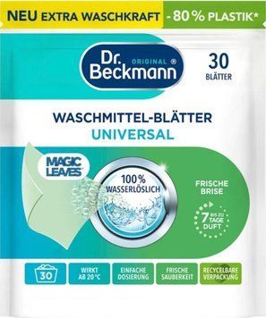 Серветки для прання універсальні Dr. Beckmann Magic Leaves Waschmittel-Blatter Universal 30 шт 121 фото