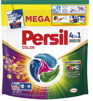 Диски для прання Persil 4in1 Discs Color Deep Clean 60 шт  011 фото