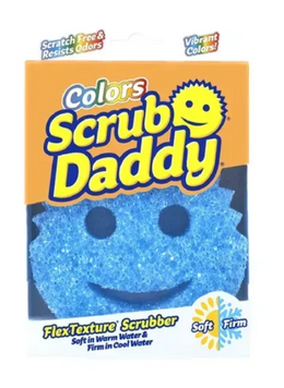 Губка-скрабер для чищення Scrub Daddy Colors Blue, синя 6615 фото