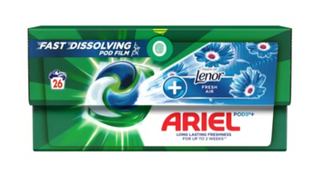Капсули для прання Ariel Дотик свіжого повітря Lenor 26 шт 047 фото