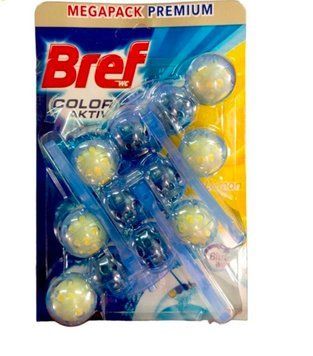 Туалетні блоки для унітазу Bref Color Activ Lemon 50х3 шт 23132111 фото