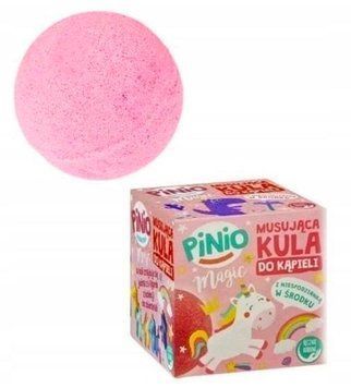 Бомбочка для ванни Pinio Magic з іграшкою, рожева 140 г 209 фото