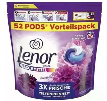 Капсули для прання Lenor 4in1 Аметист і квітковий букет 52 шт. 02 фото