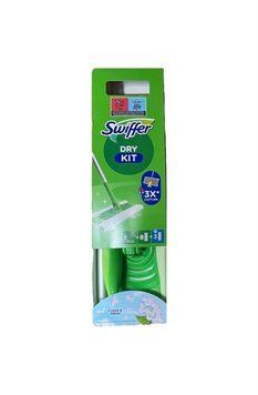 Швабра для миття підлоги Swiffer Kit плюс 8 сухих і 3 вологих серветки з квітковим ароматом 5433325 фото