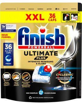 Капсули для посудомийної машини Finish Ultimate Plus All in 1 36 шт. 142536634134 фото