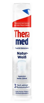 Зубна паста з дозатором TheraMed Natur-WeiB Природна білизна, 100мл 220 фото