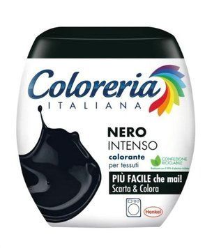 Фарба для одягу Coloreria, чорного кольору, nero intenso, 350 г 7777654 фото